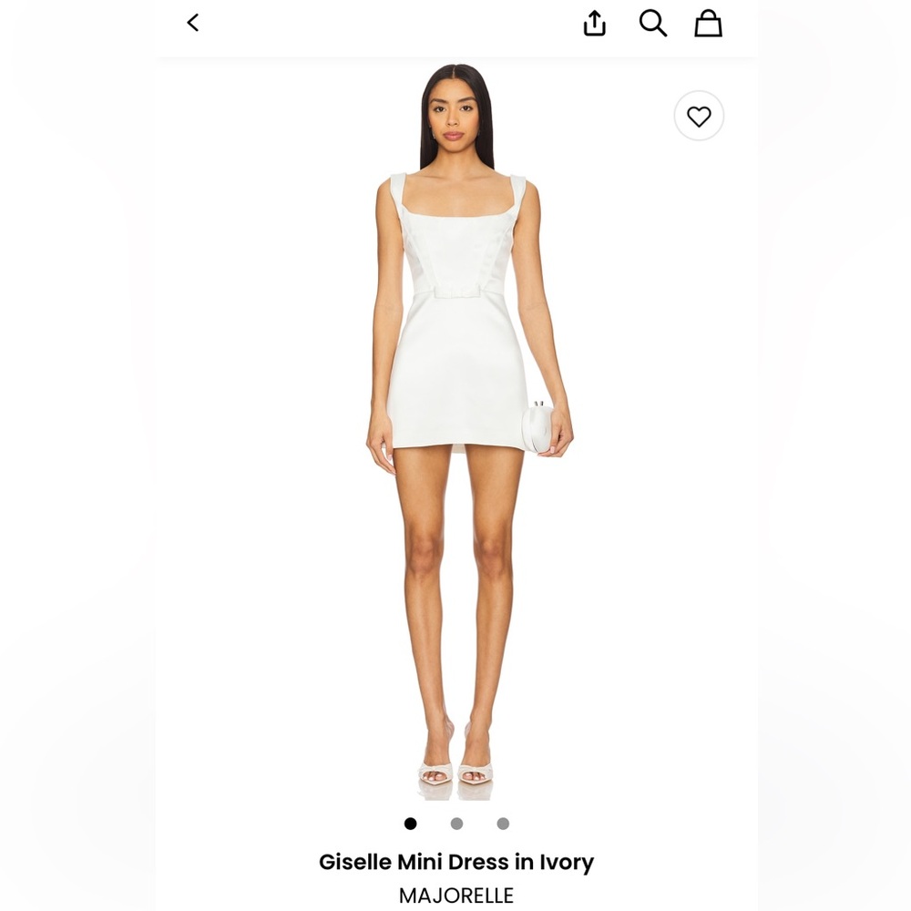 MAJORELLE Ivory Mini Dress